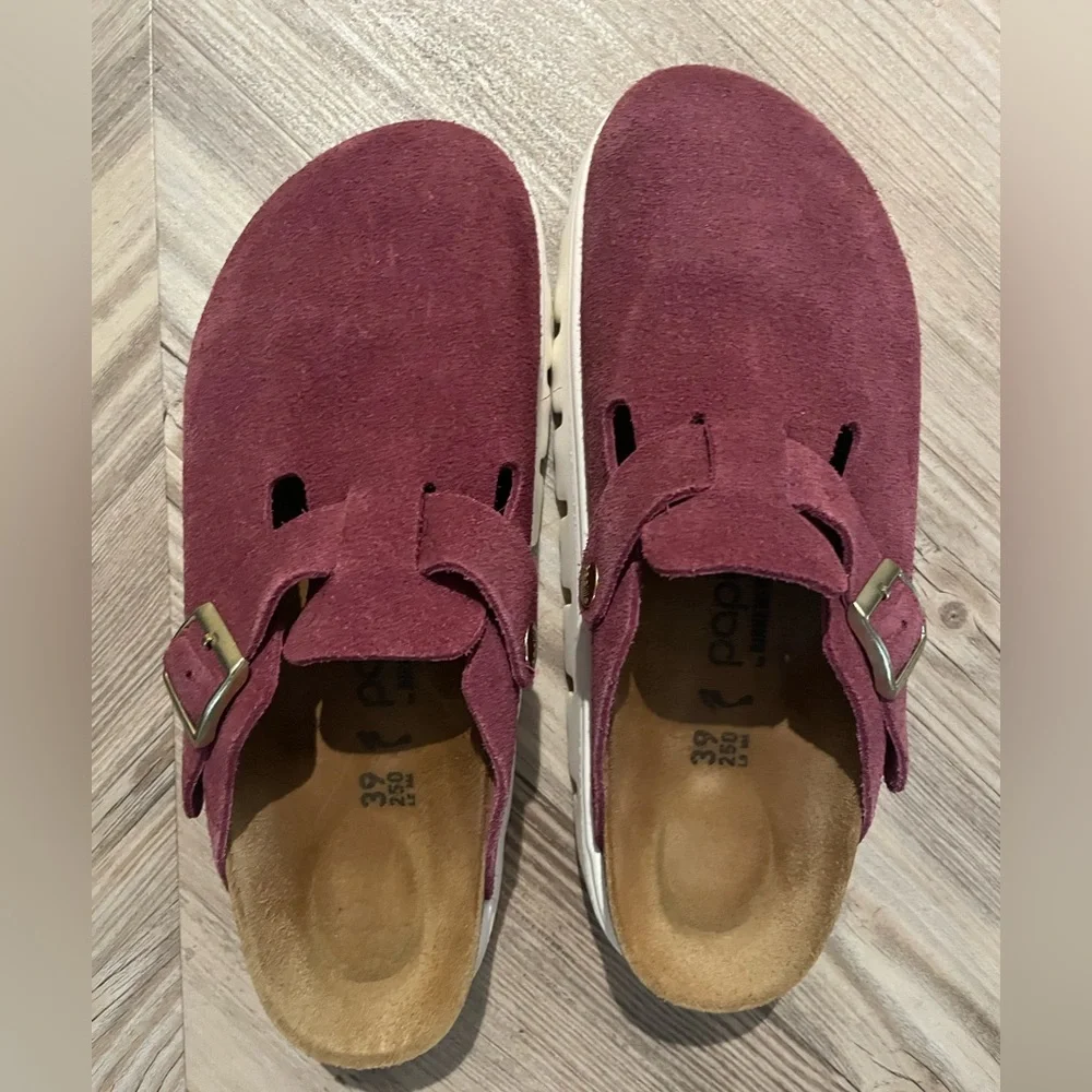 Birkenstock Papillio Boston Chunky Suede clog - Picture 2 of 7